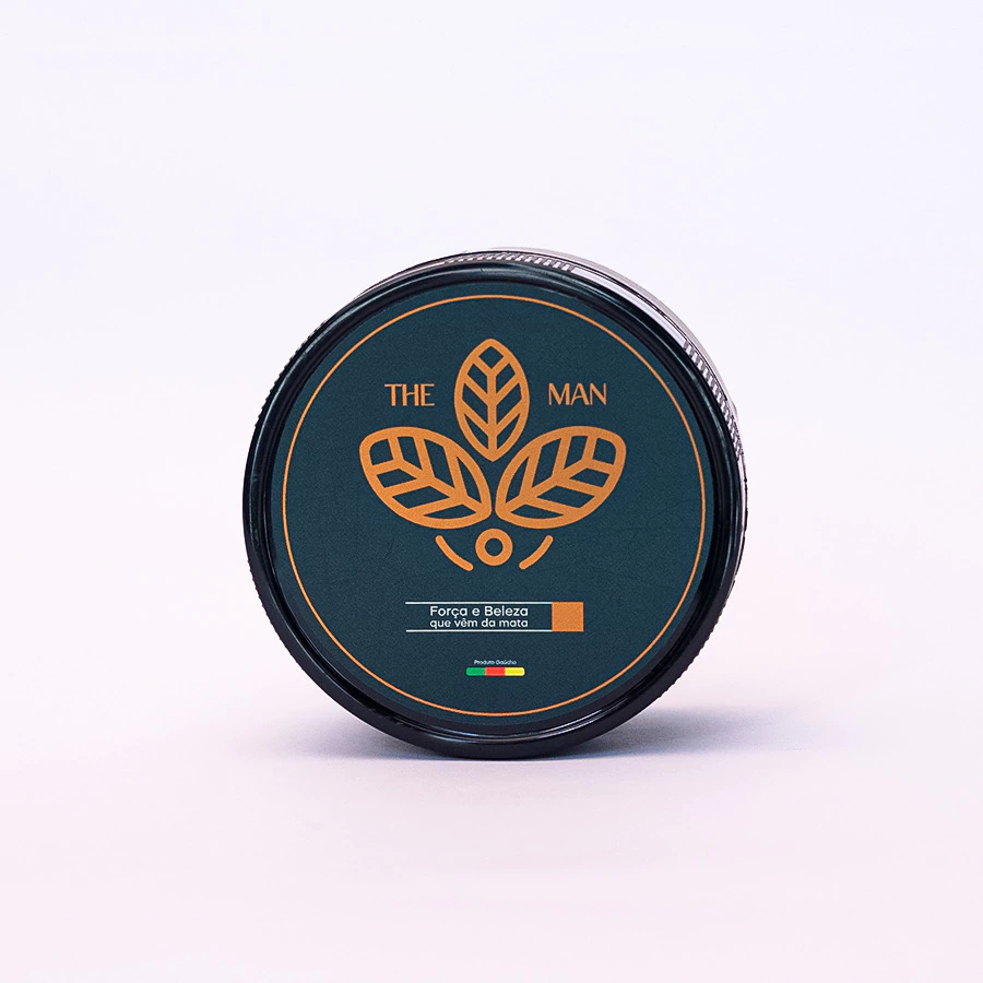 Pasta Matte Strong Mate Power — embalagem frontal com selo The Man