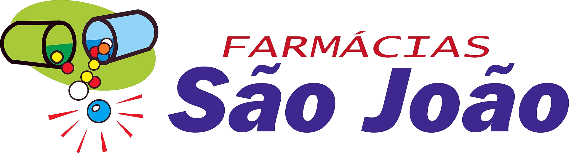 Logotipo Farmácias São João — rede parceira da Mate Power no Sul do Brasil